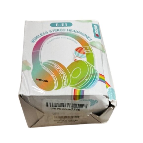 New Pink Kids Bluetooth Headphones 68-hour Playtime  Built-in Microphone - Picture 3 of 3